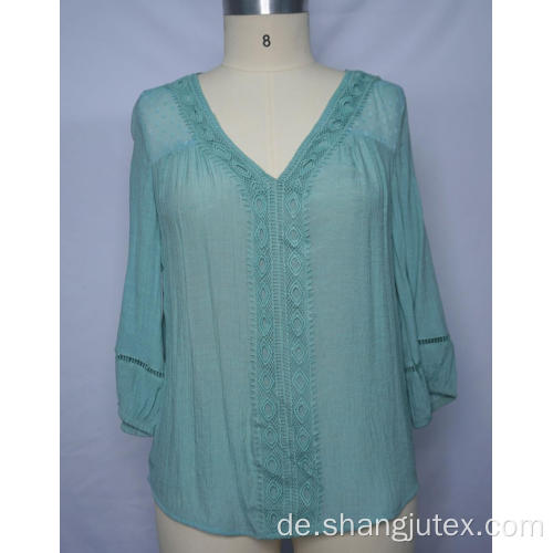 Frauen Spitze Casual Top
